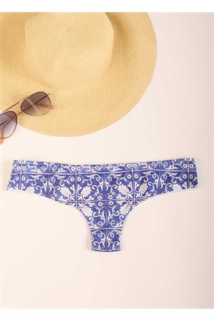 Slip mare brasiliano con maioliche Aram Capri | ACBR029AZZURRO